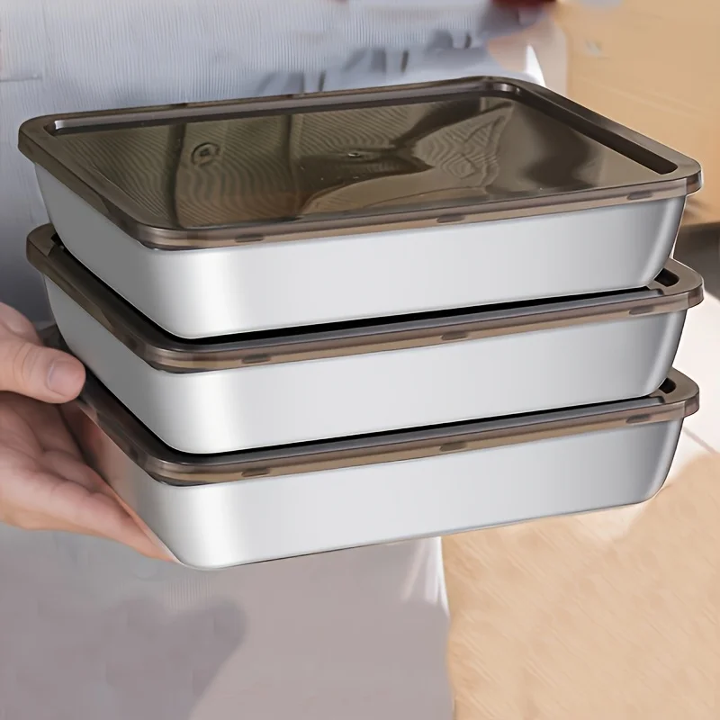 Food Storage Home - Juego de 5 Recipientes de Acero