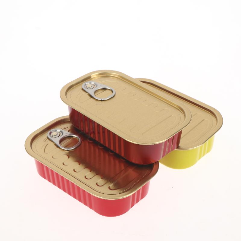 Food Storage Small - Caja de lata pequeña rectangular de