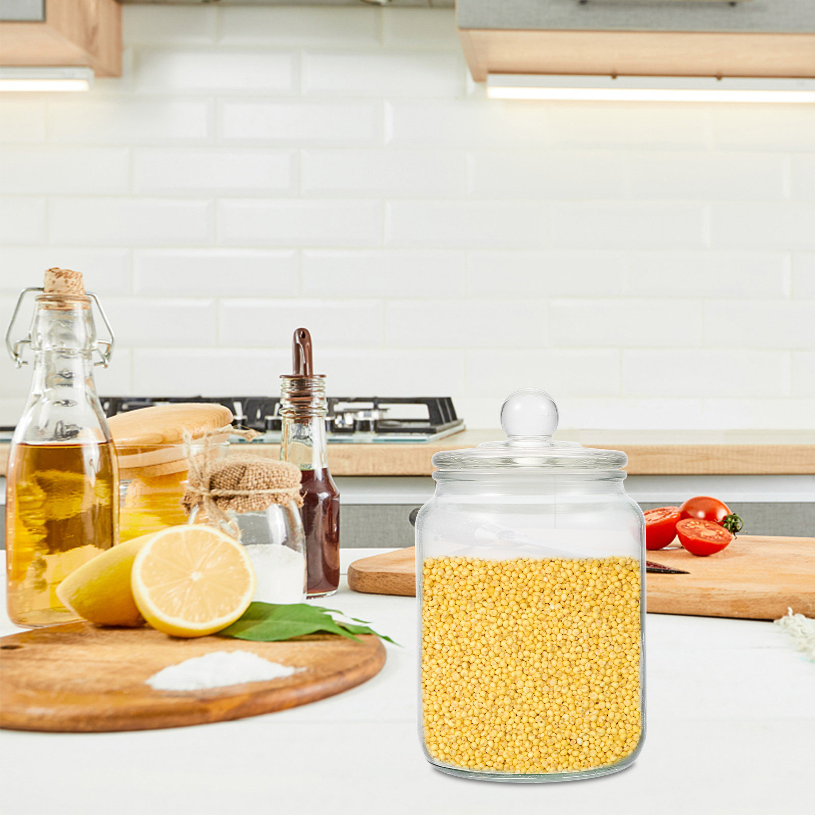 Food Storage Glass Containers - Frasco de vidrio hermético de 1