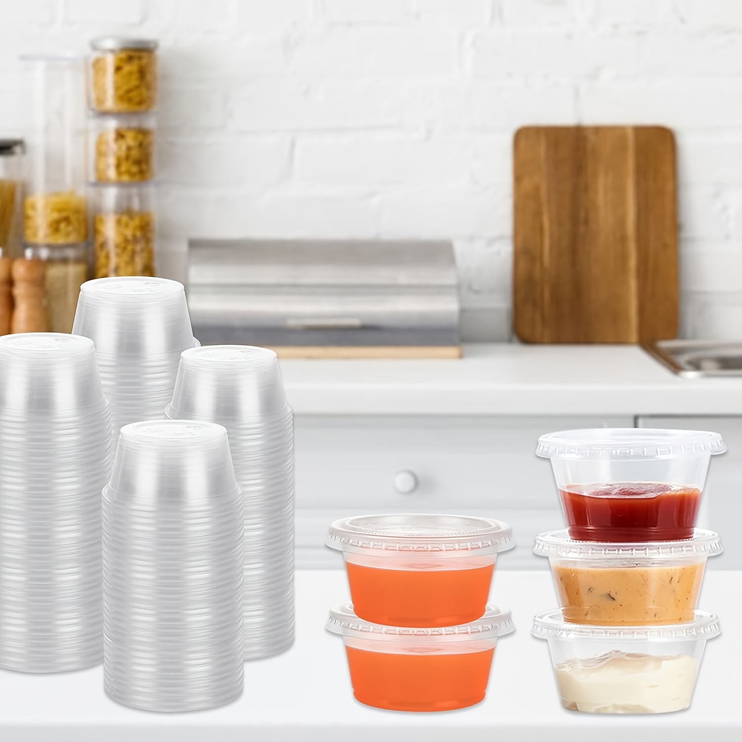 Food Storage Small - Caja de sellado de salsa desechable,
