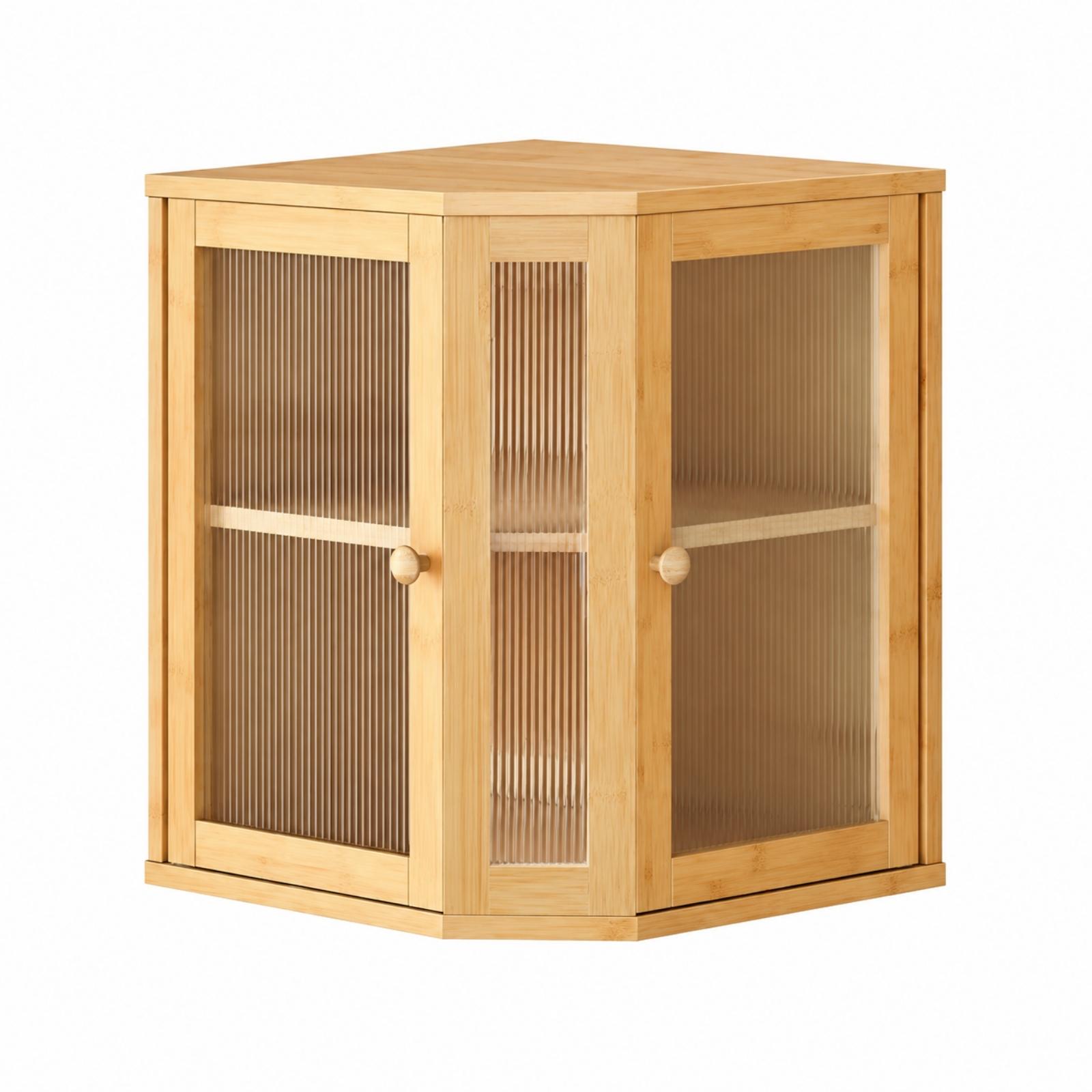 Food Storage In Cabinets - Armario de Almacenamiento Compacto de Bambú