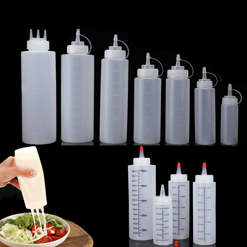 Condiment Squeeze Bottle - 1 Uds. Empty120ml-1000ml botellas de plástico