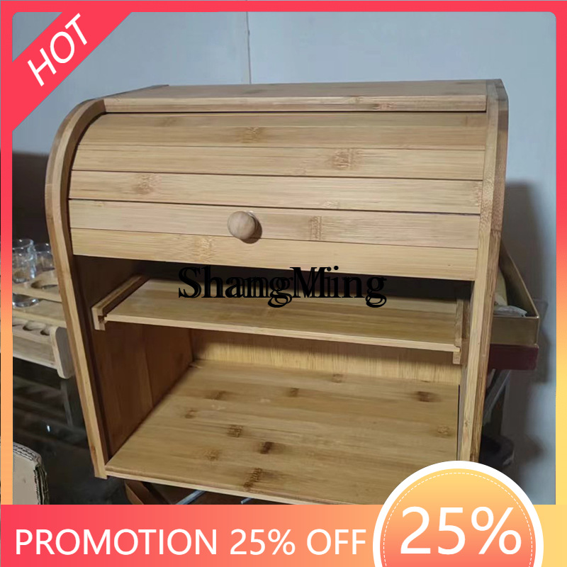 Bread Box Bamboo - Caja de almacenamiento de pan de