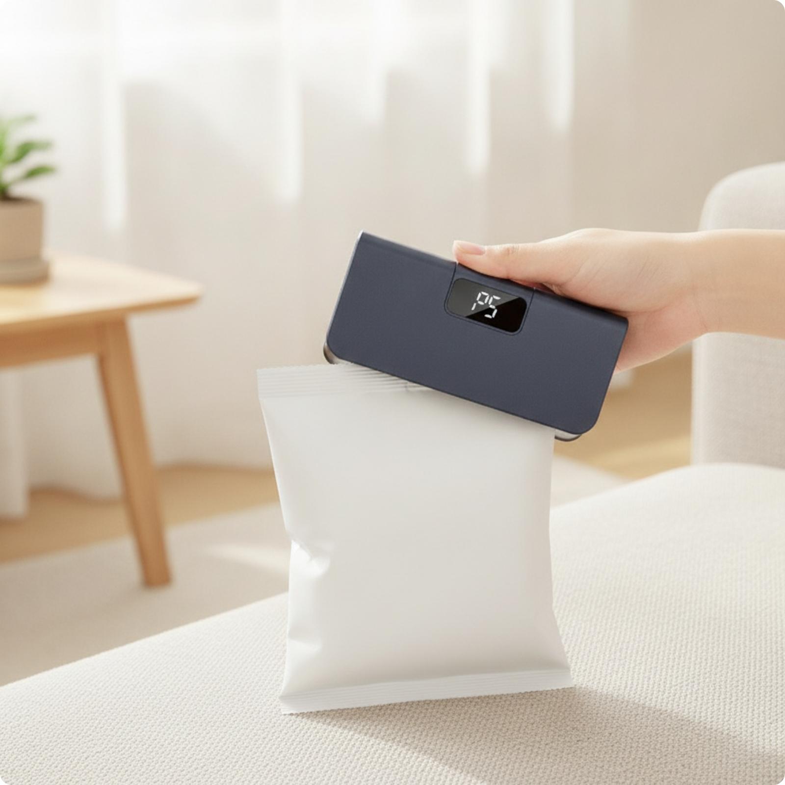 Food Storage Plastic Boxes - Sellador de Bolsas con Pantalla Digital