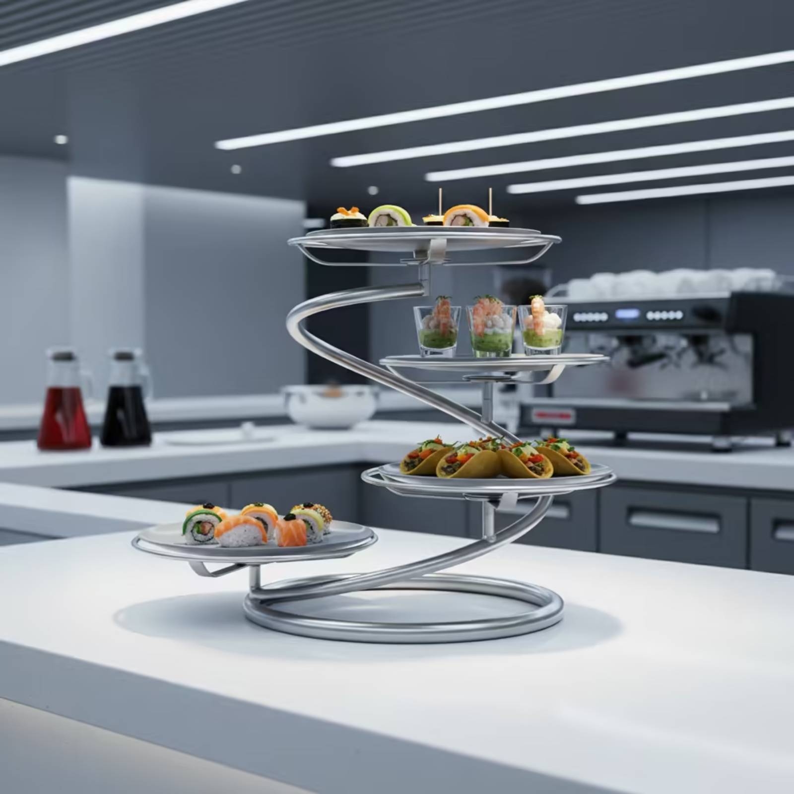 Food Storage Rack - Soporte de Servicio en Espiral de