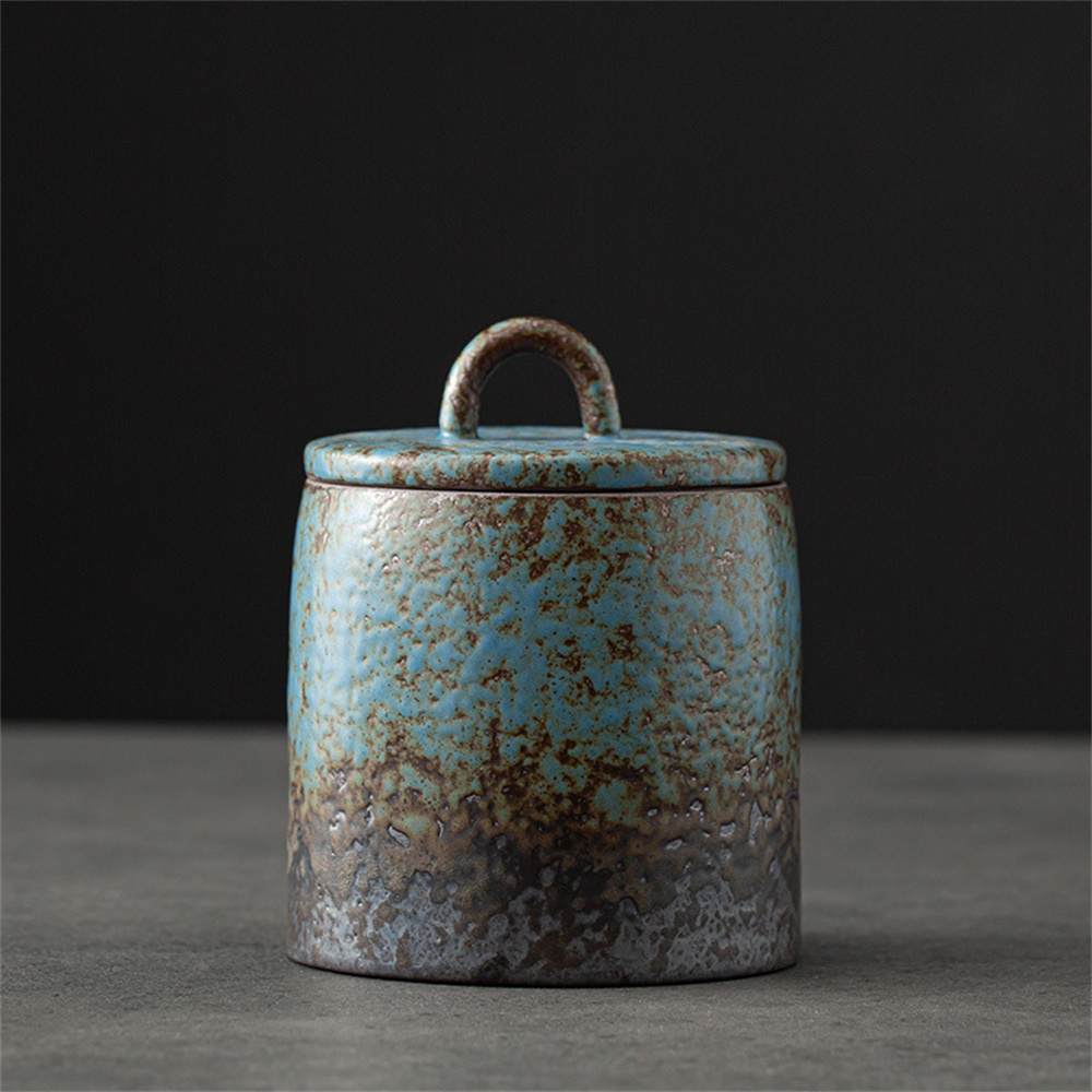 Food Storage Small - Carrito de té de cerámica, tarro