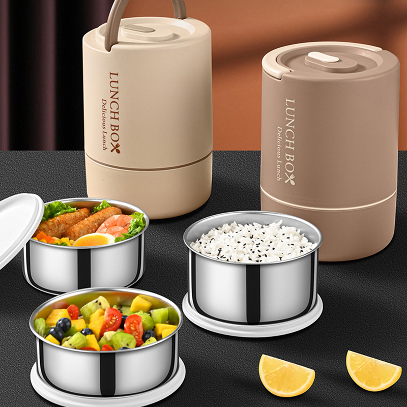 Food Storage Thermos - Juego de 4 recipientes portátiles para