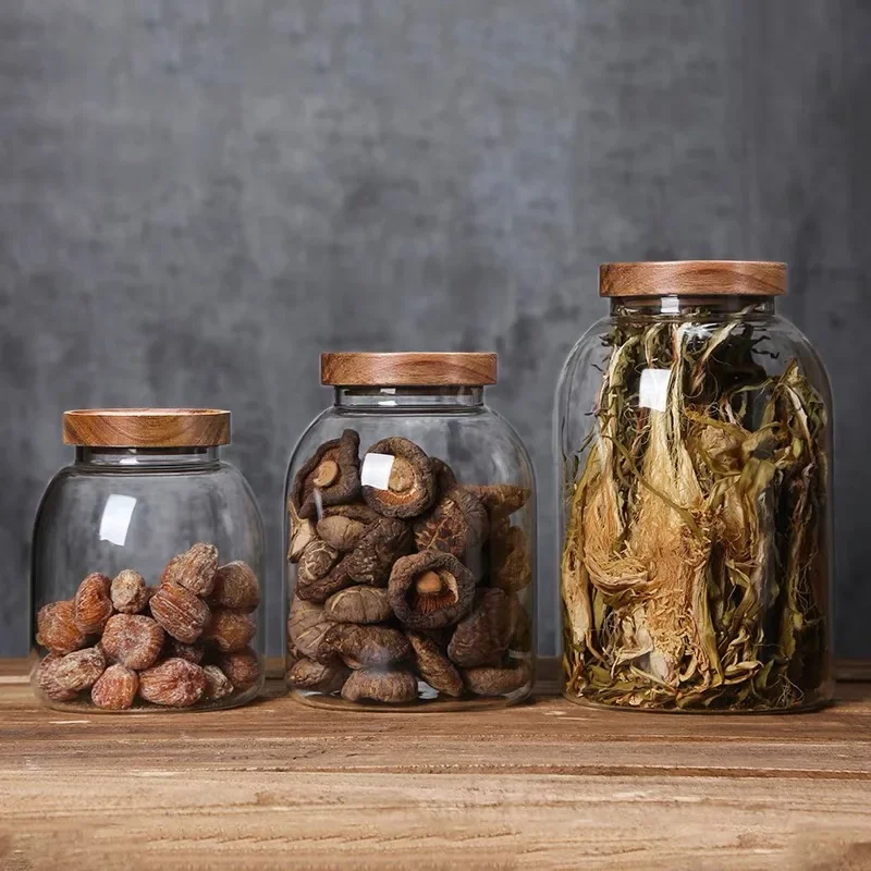 Food Storage Glass Containers Large - Tarro de almacenamiento de alimentos sellado