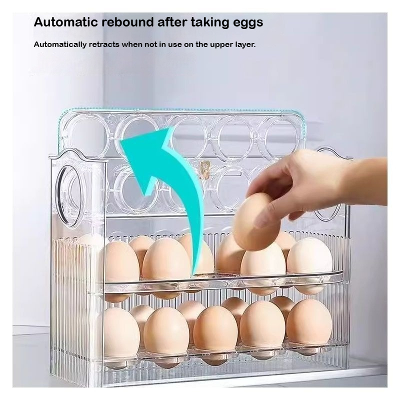 Food Storage Rack For Kitchen - Caja de almacenamiento de huevos de