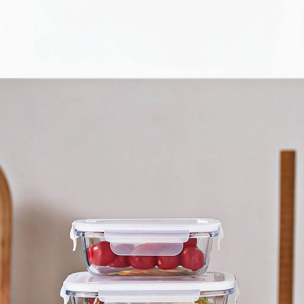 Food Storage Glass Containers - Recipiente de vidrio apto para microondas,