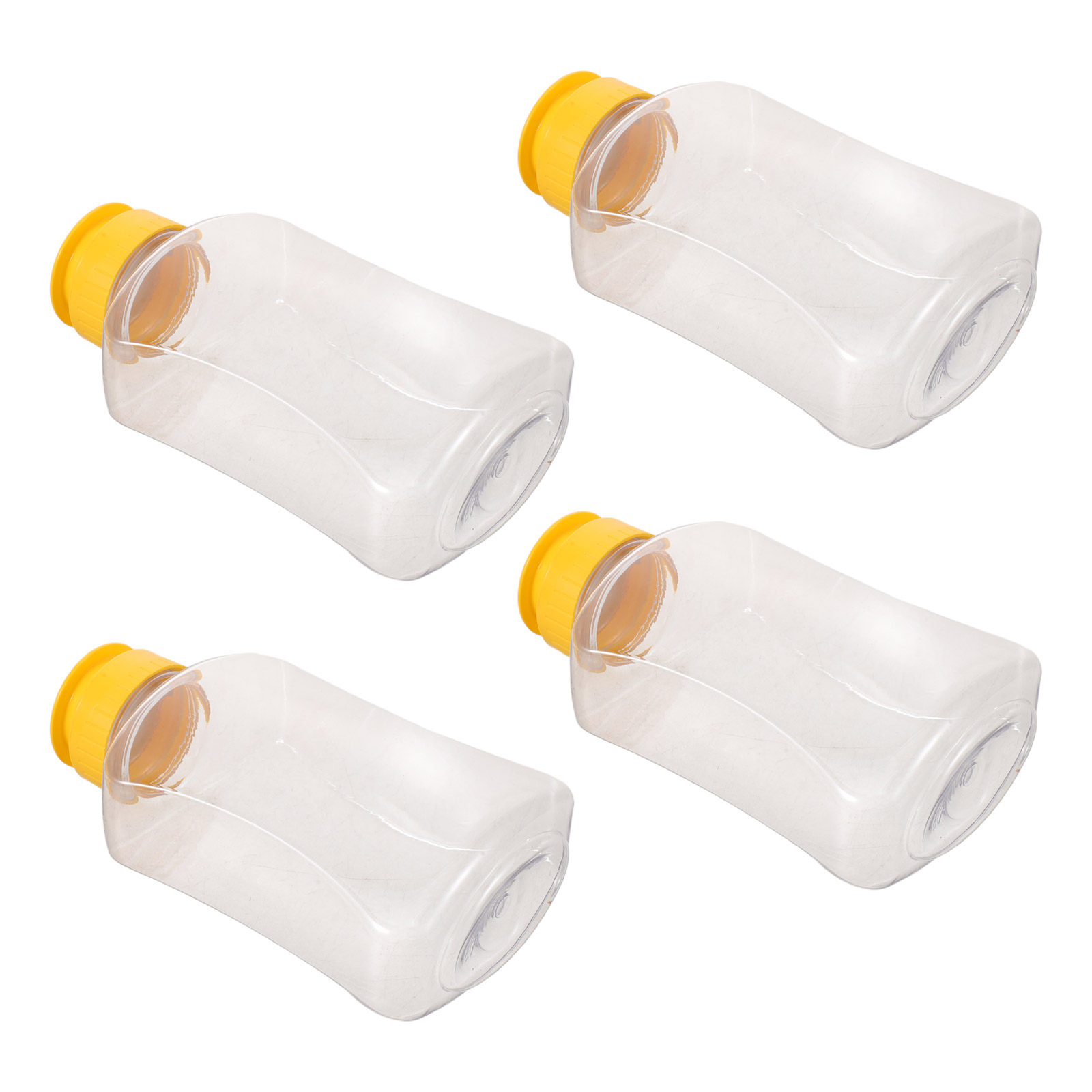 Condiment Squeeze Bottle - 4 Botellas de Plástico para Exprimir