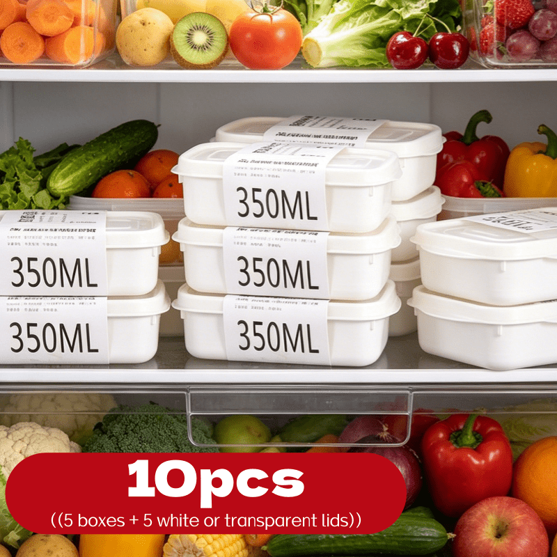 Food Storage Small - Juego de 10 Recipientes Apilables Reutilizables