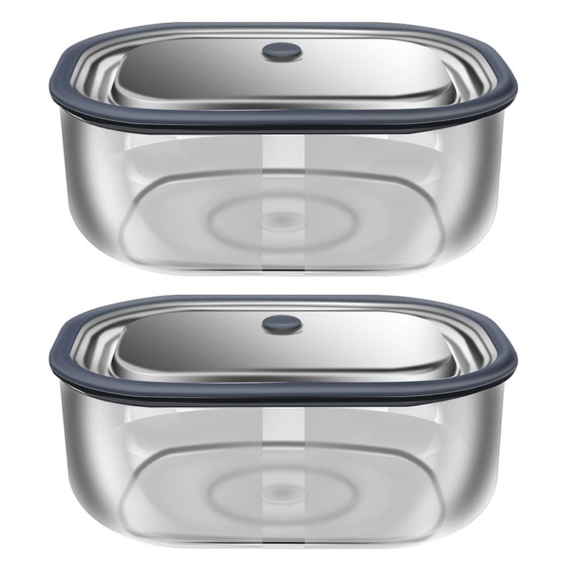 Food Storage Glass Containers - Fiambrera rectangular de vidrio de borosilicato