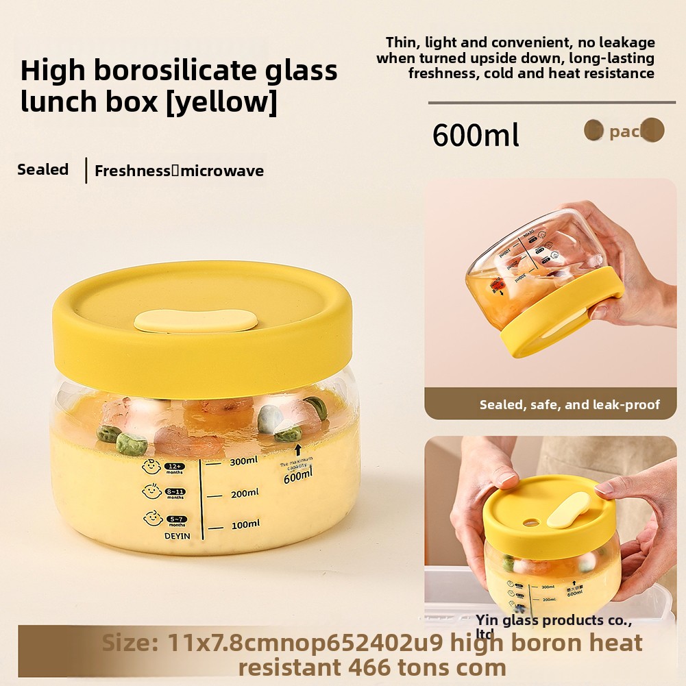 Food Storage Glass Containers - Contenedor de almacenamiento de alimentos de