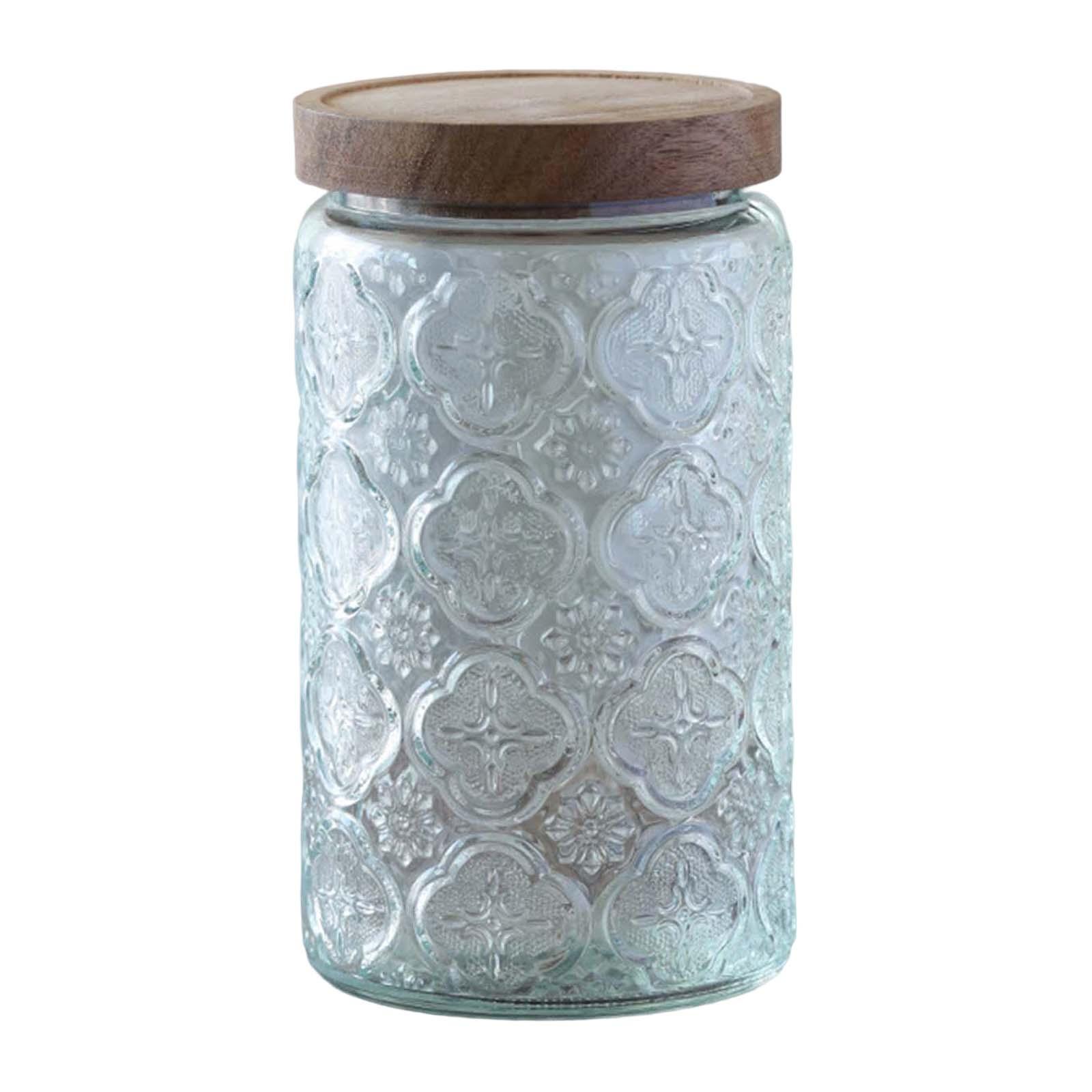 Food Storage Glass Round - Contenedor de cerámica para ajo, recipiente