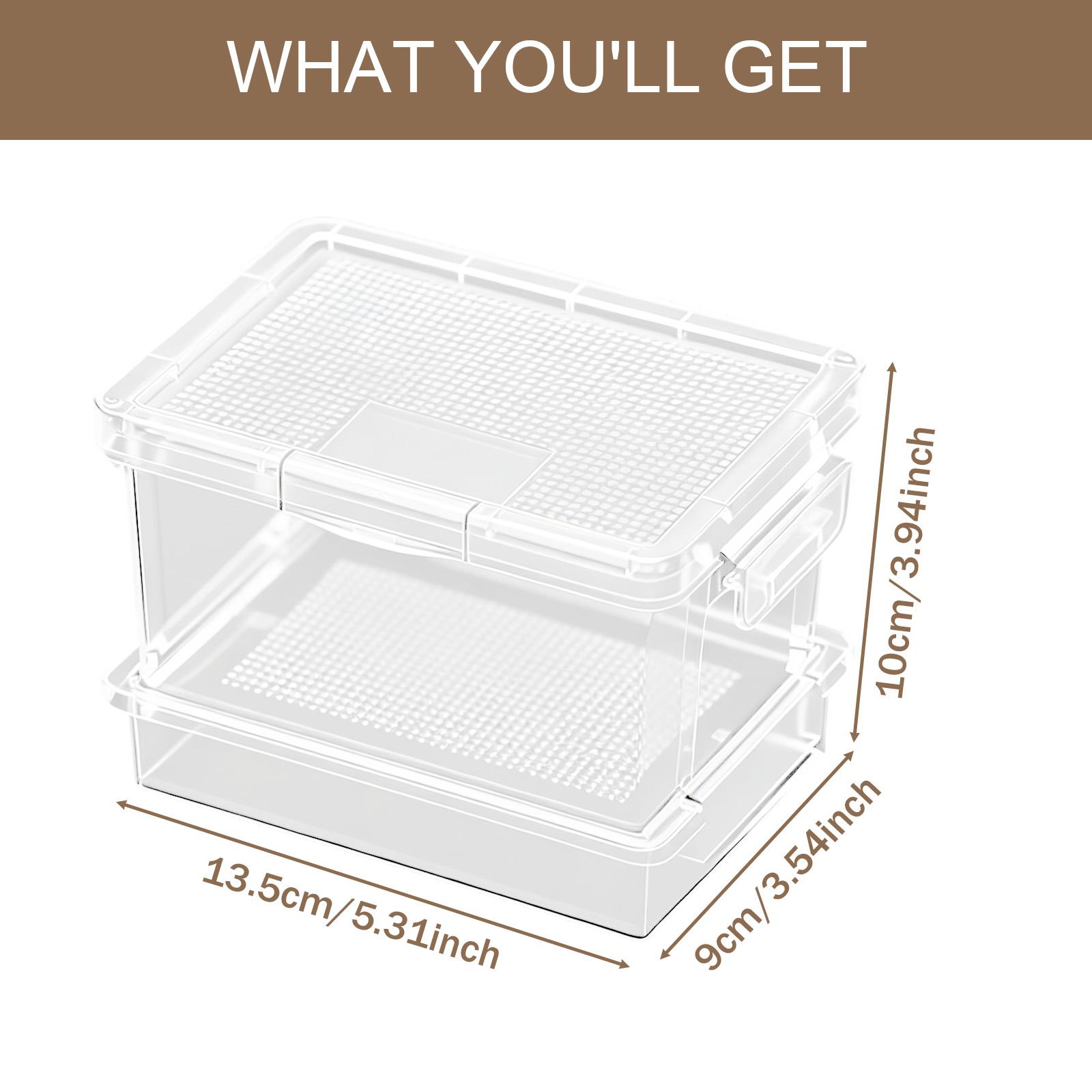 Food Storage Small - Comedero de plástico para tortugas, caja