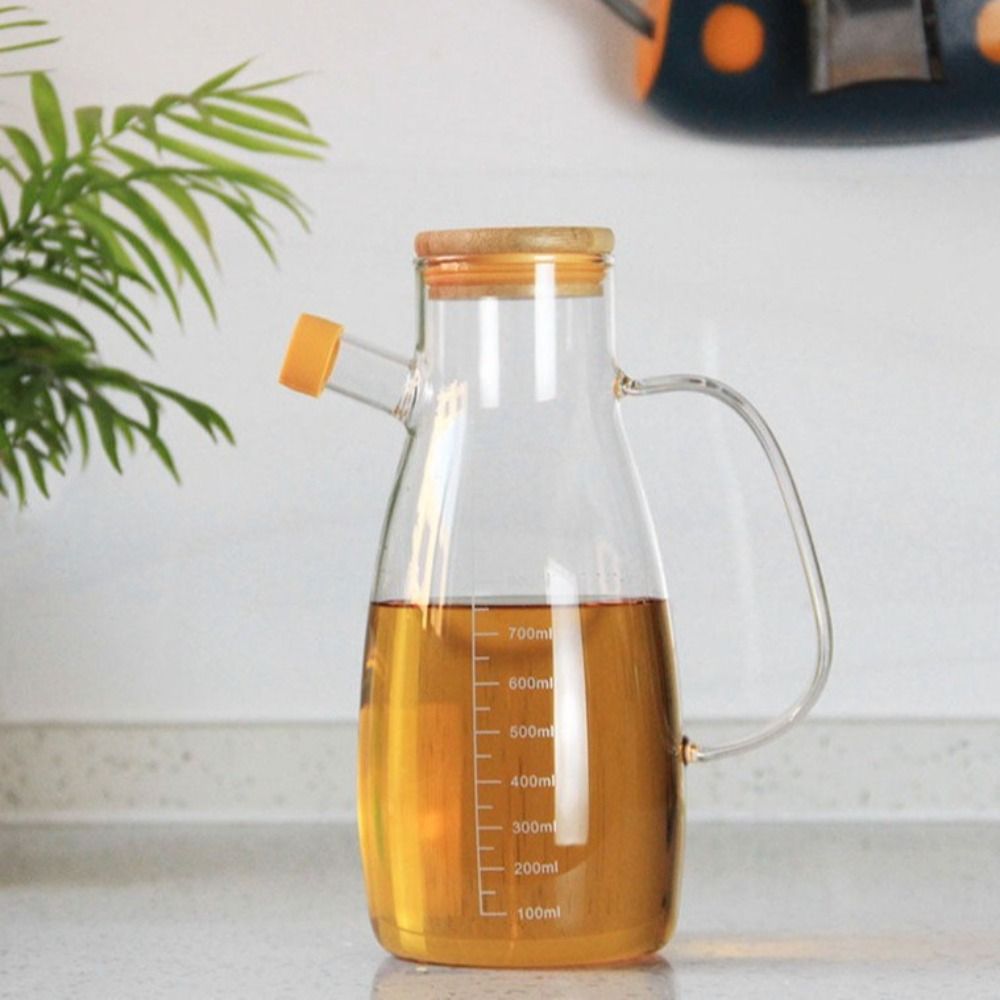 Food Storage Glass Containers Large - Botella dispensadora de aceite duradera de