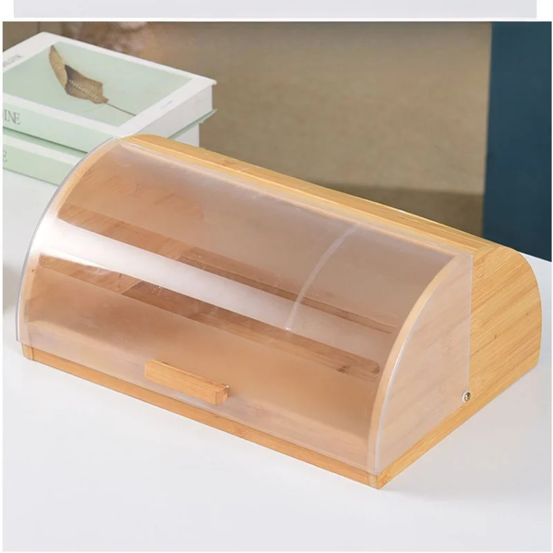 Caja de Pan de Bambú con Tapa  - Bread Box Bamboo reseña y precio