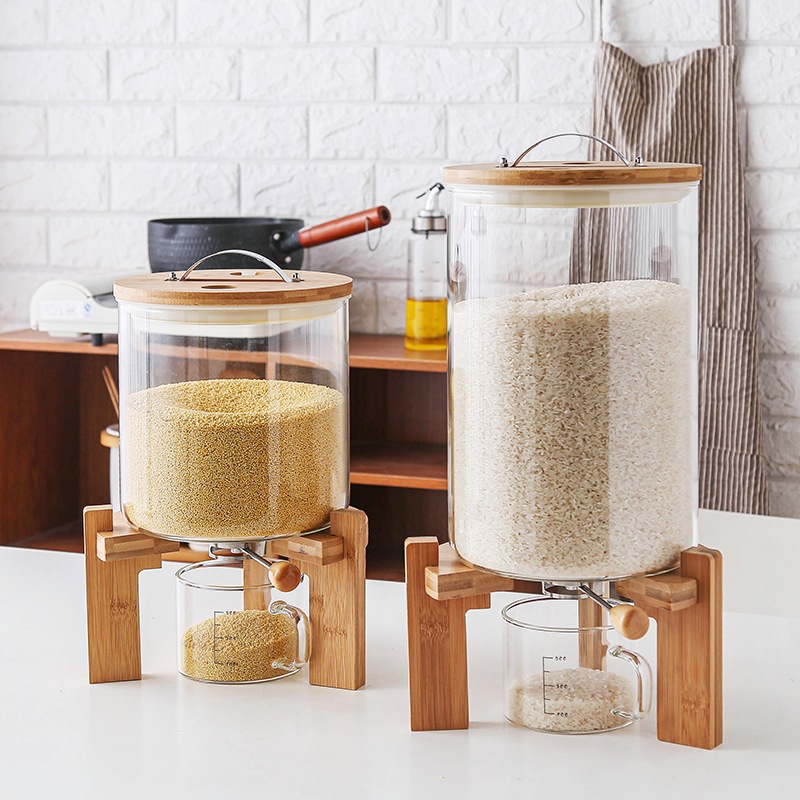 Recipiente de almacenamiento d - Food Storage Glass Containers Large reseña y precio