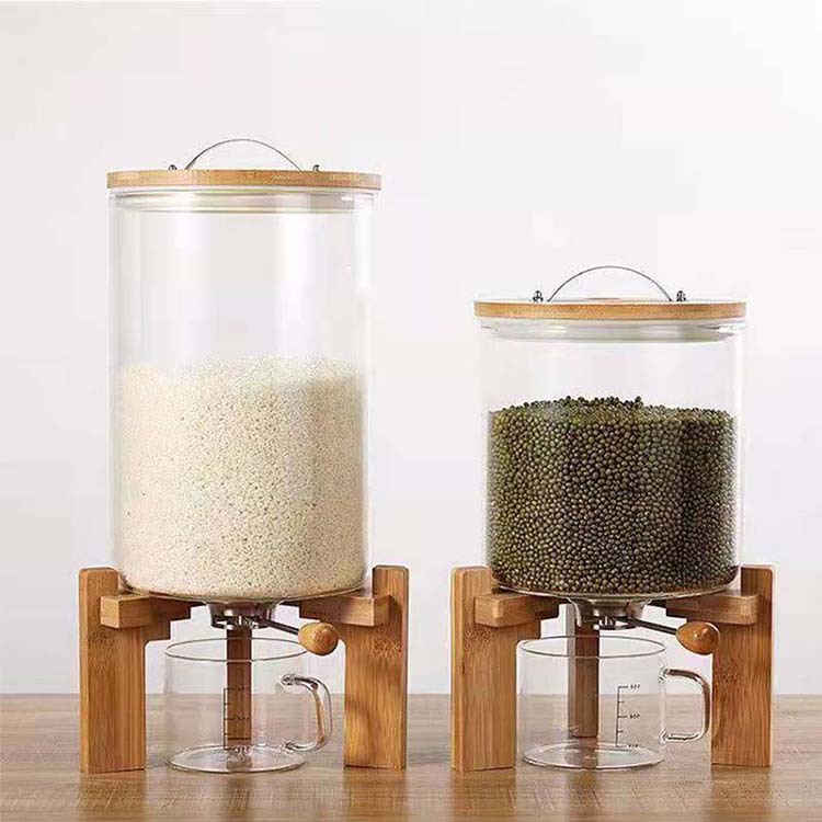 Recipiente de almacenamiento d - Food Storage Glass Containers Large reseña y precio