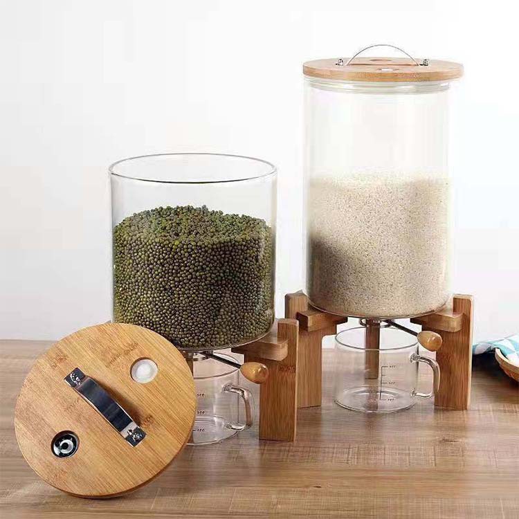 Recipiente de almacenamiento d - Food Storage Glass Containers Large reseña y precio