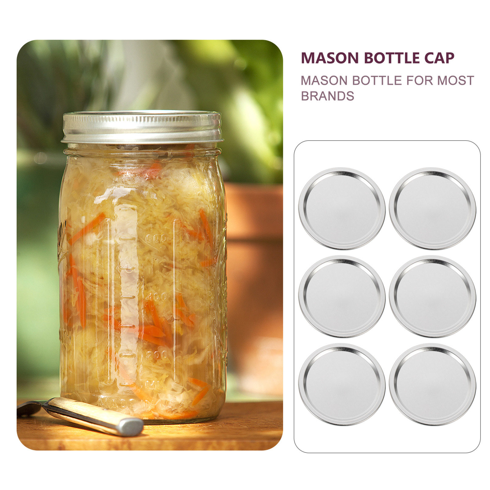 20 tapas metálicas para frasco - Food Storage With Lids reseña y precio