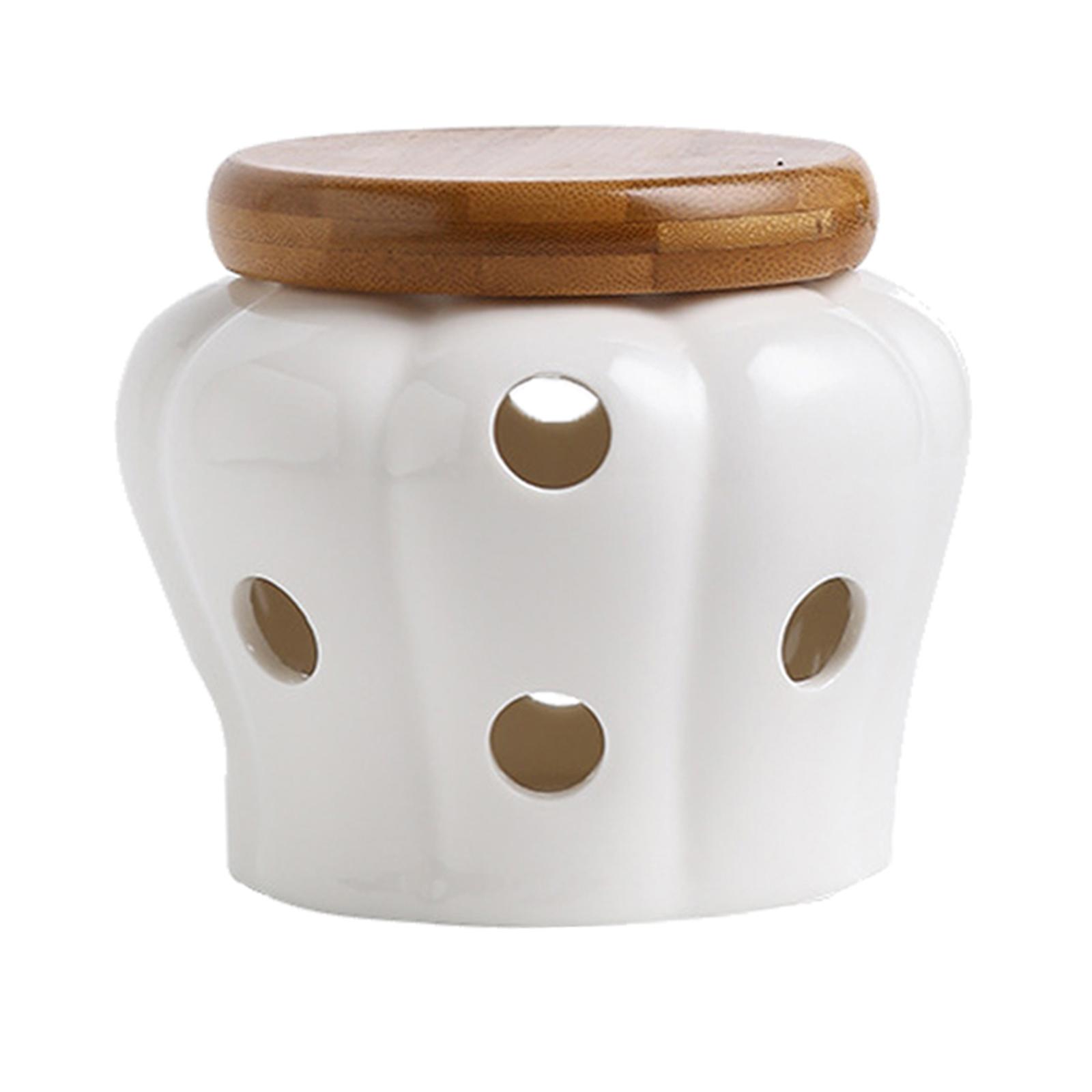 Recipiente de cerámica para gu - Food Storage Jars With Wooden Lids reseña y precio