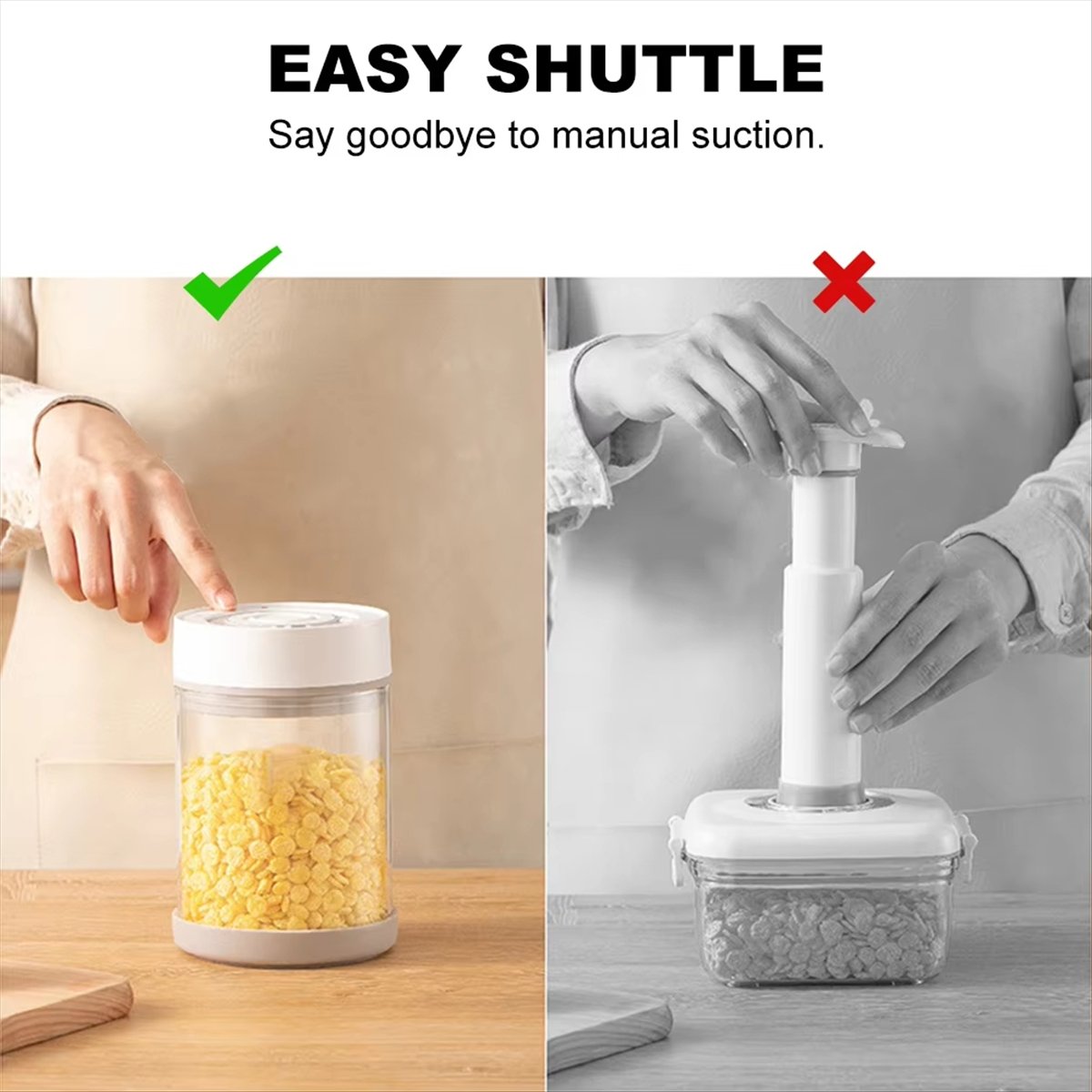 Recipiente de Vidrio al Vacío  - Food Storage Glass Containers Large reseña y precio