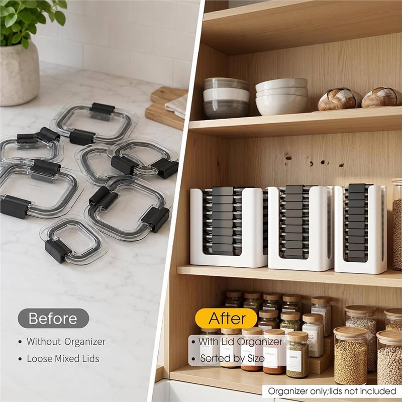 ABLN-Organizador de tapas para - Food Storage In Cabinets reseña y precio