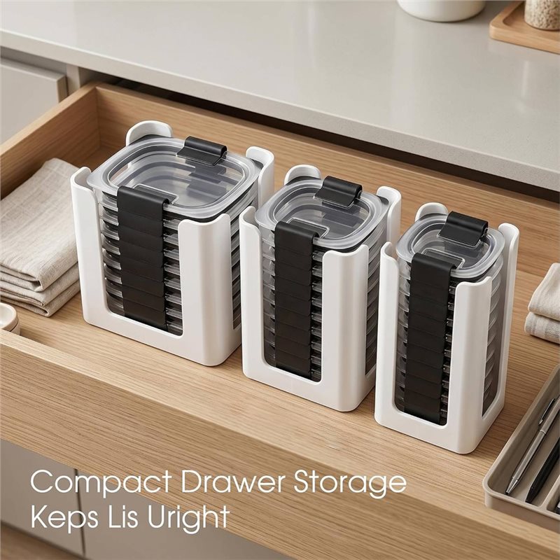 Organizador de tapas para reci - Food Storage In Cabinets reseña y precio