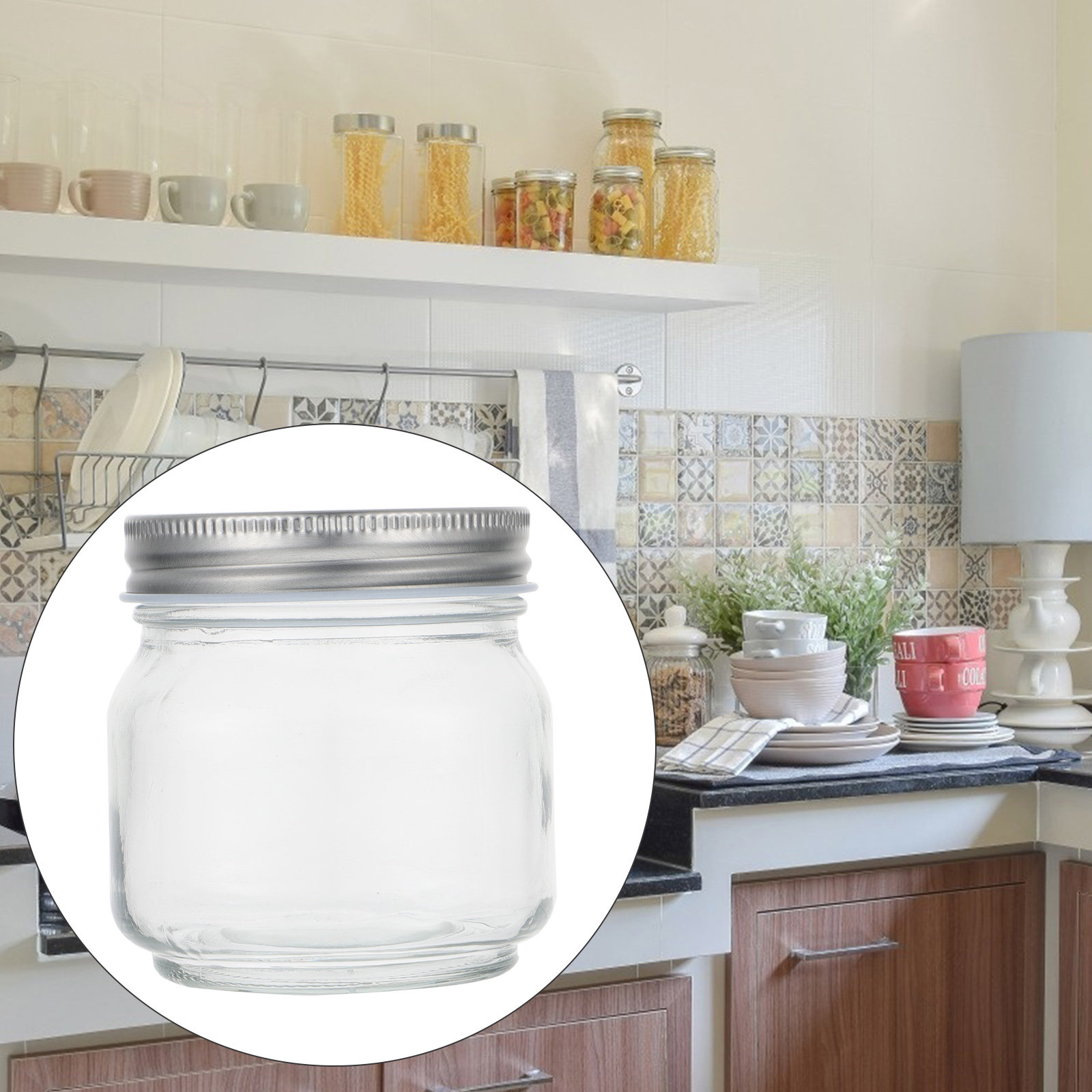 Juego de 6 frascos de vidrio t - Food Storage Glass Containers reseña y precio