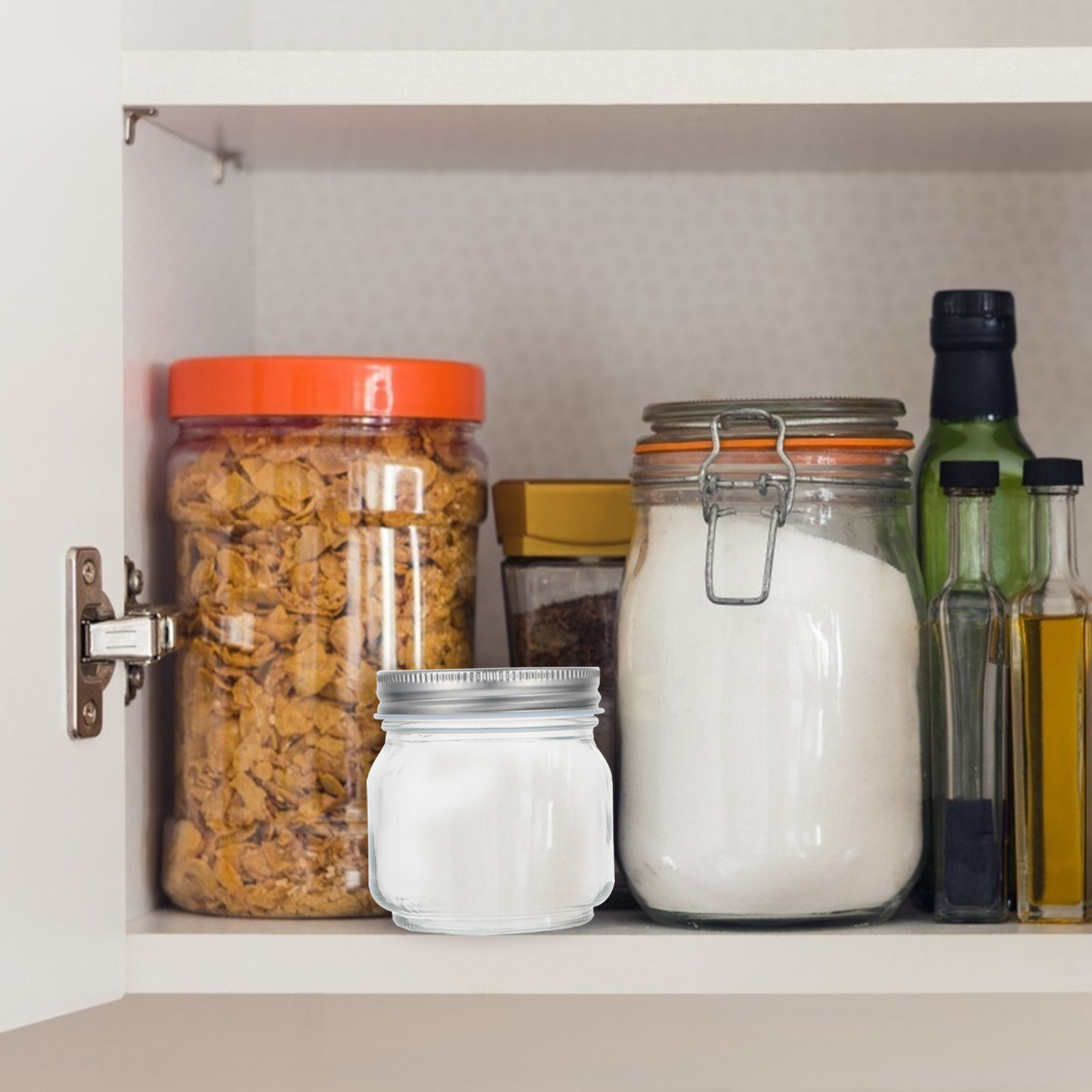 Juego de 6 frascos de vidrio t - Food Storage Glass Containers reseña y precio