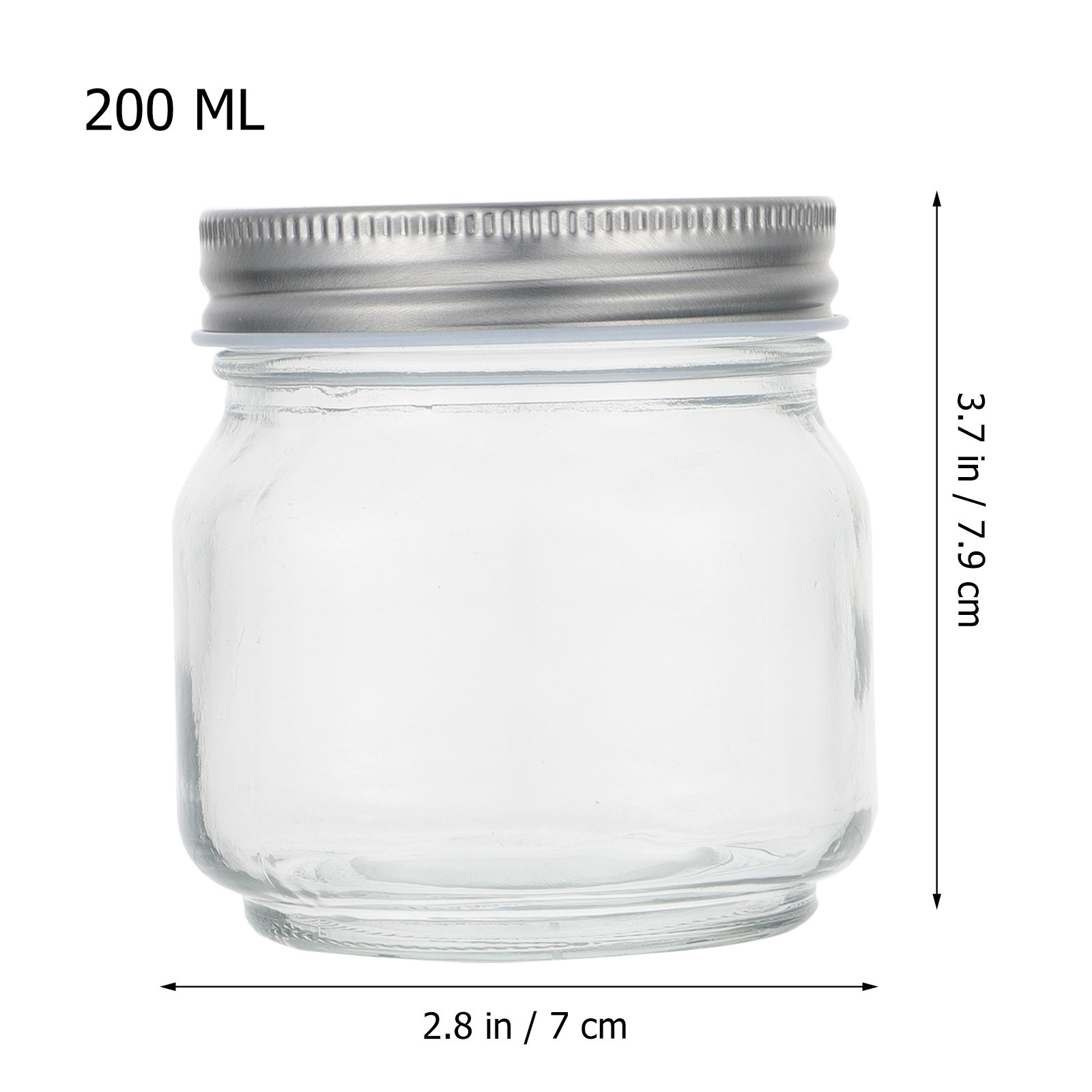 Juego de 6 frascos de vidrio t - Food Storage Glass Containers reseña y precio