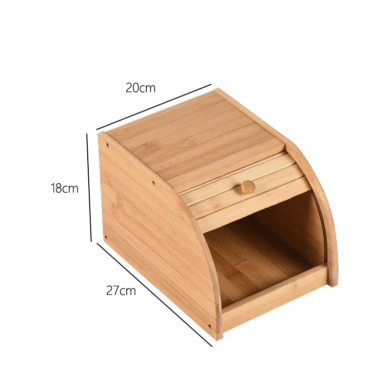 Caja de pan grande de doble ca - Bread Box Bamboo reseña y precio