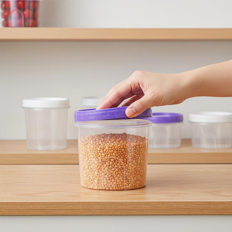 4 piezas de recipientes redond - Food Storage Glass Round reseña y precio