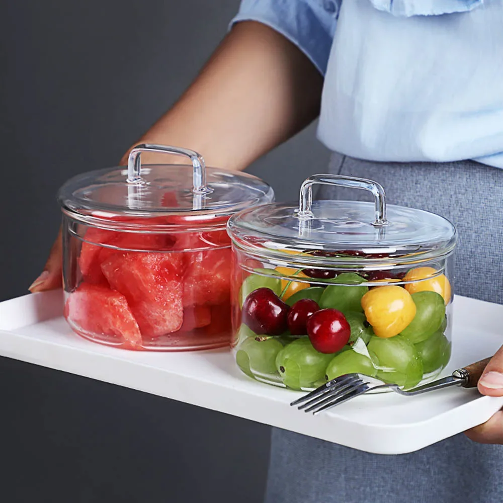 Cuenco de vidrio resistente al - Food Storage Glass Round reseña y precio