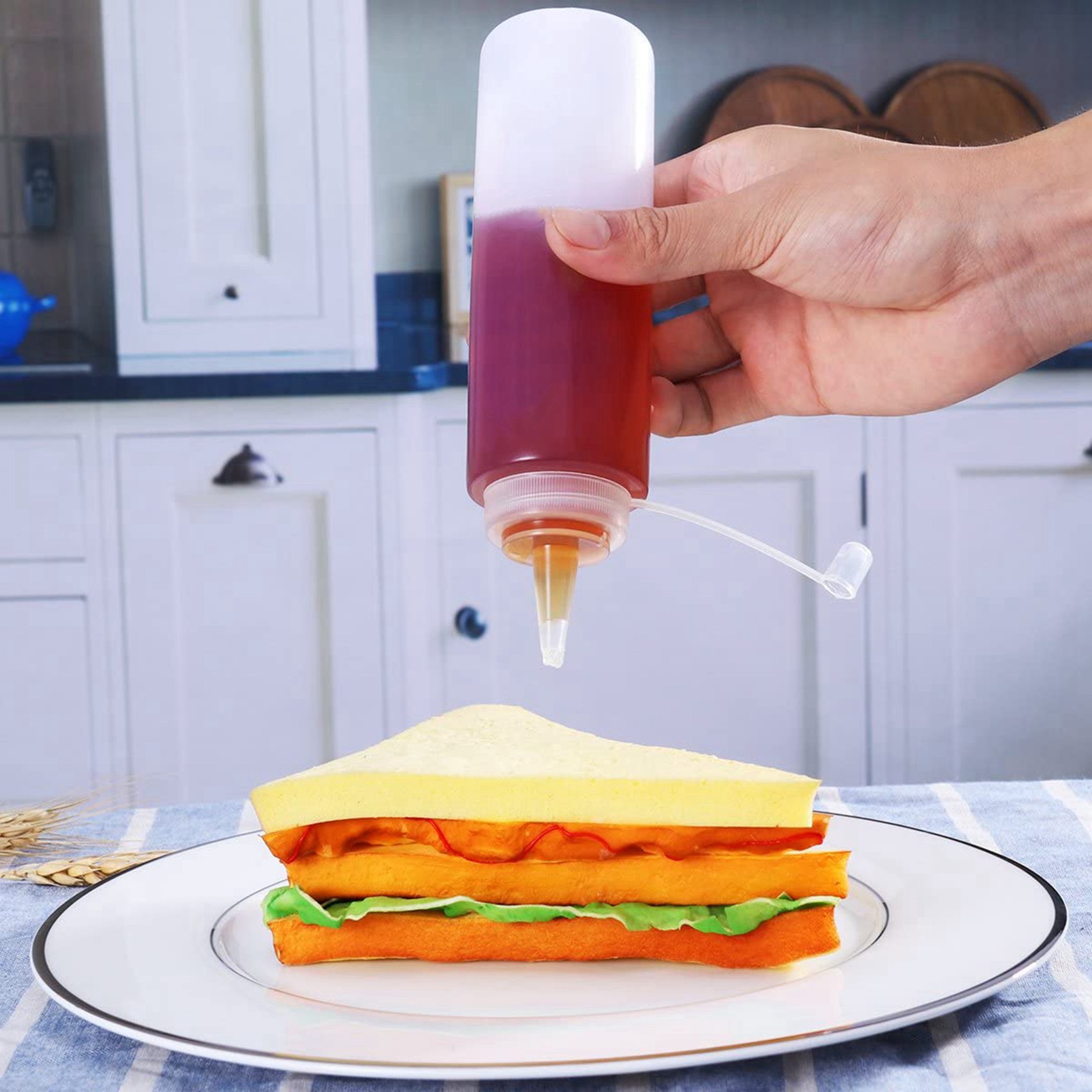 ABGE-24: paquete de 8 botellas - Condiment Squeeze Bottle reseña y precio
