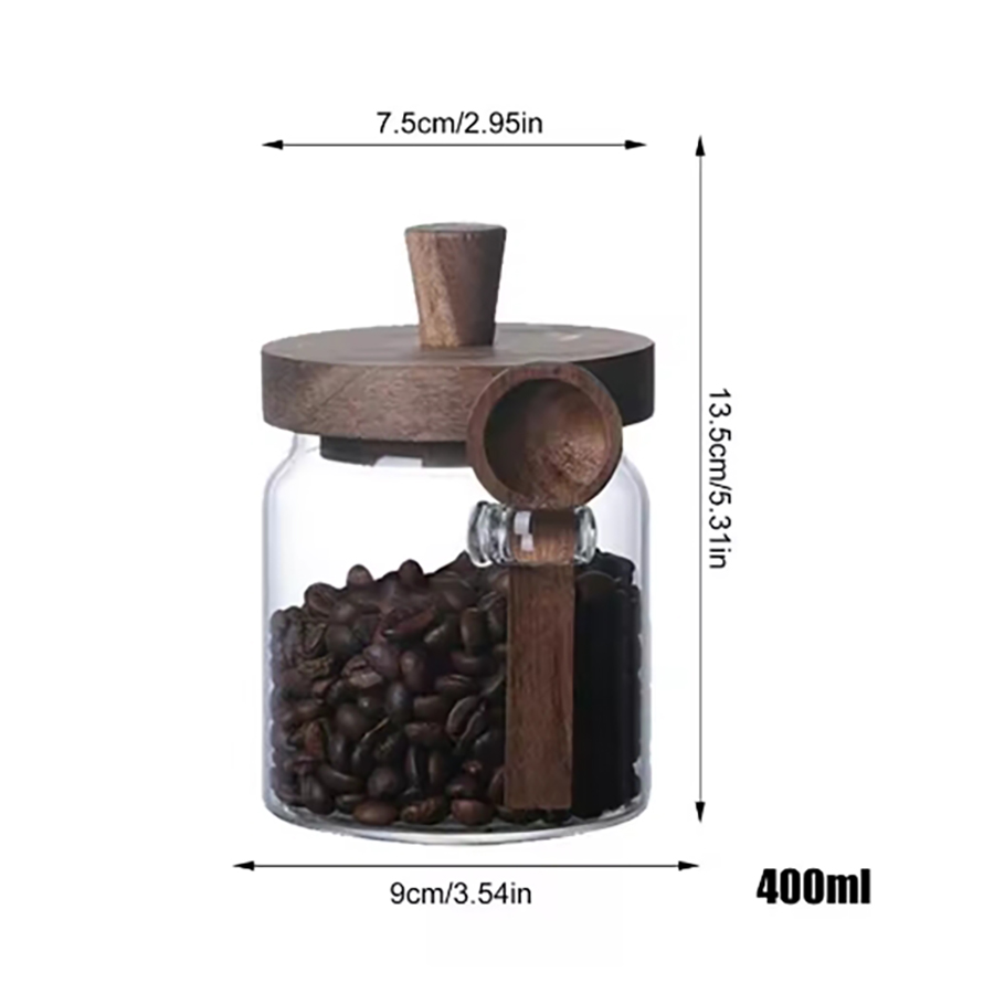 Contenedores de vidrio para al - Food Storage Jars With Wooden Lids reseña y precio