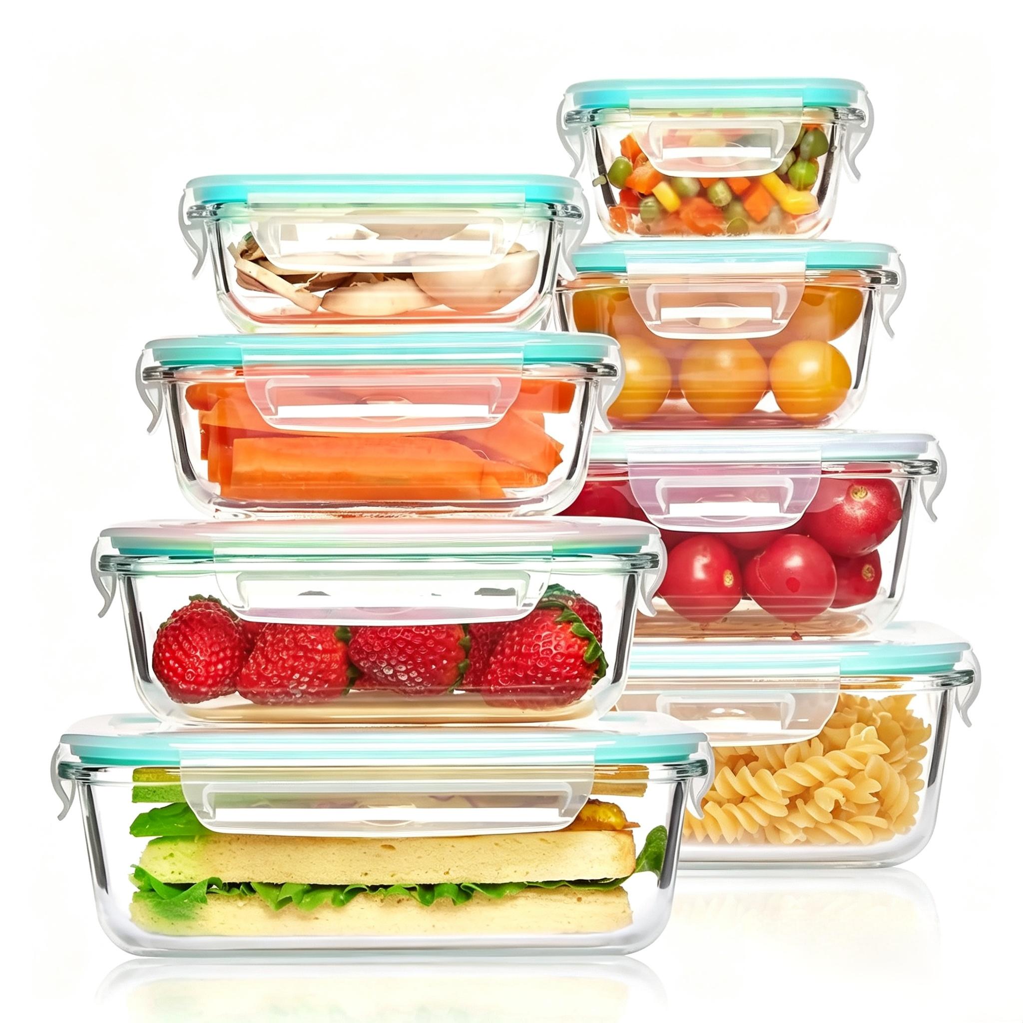 Contenedor de Alimentos de Vid - Food Storage Glass Containers Large reseña y precio