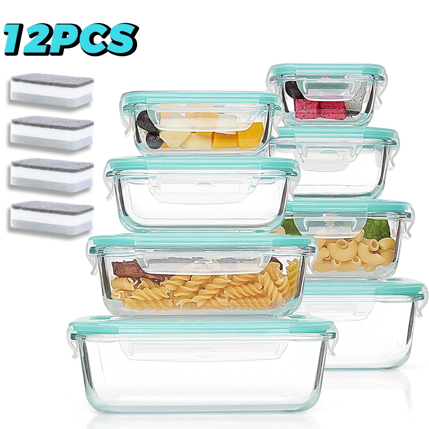 Contenedor de Alimentos de Vid - Food Storage Glass Containers Large reseña y precio