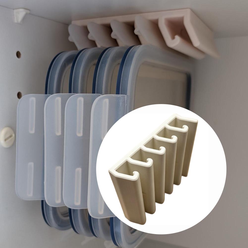 Soporte para tapas de recipien - Food Storage Rack For Kitchen reseña y precio