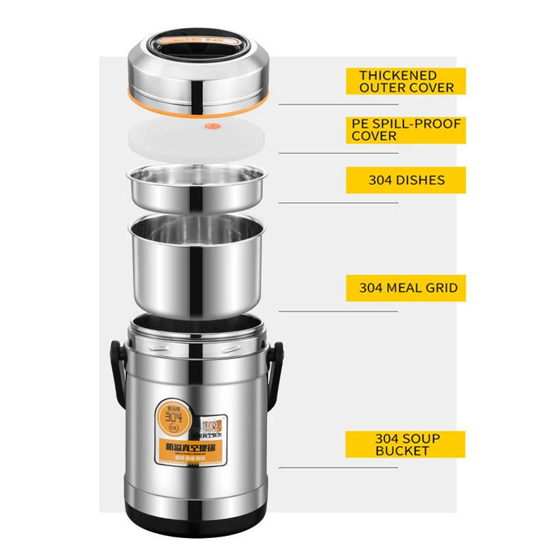 Fiambrera térmica al vacío de  - Food Storage Thermos reseña y precio