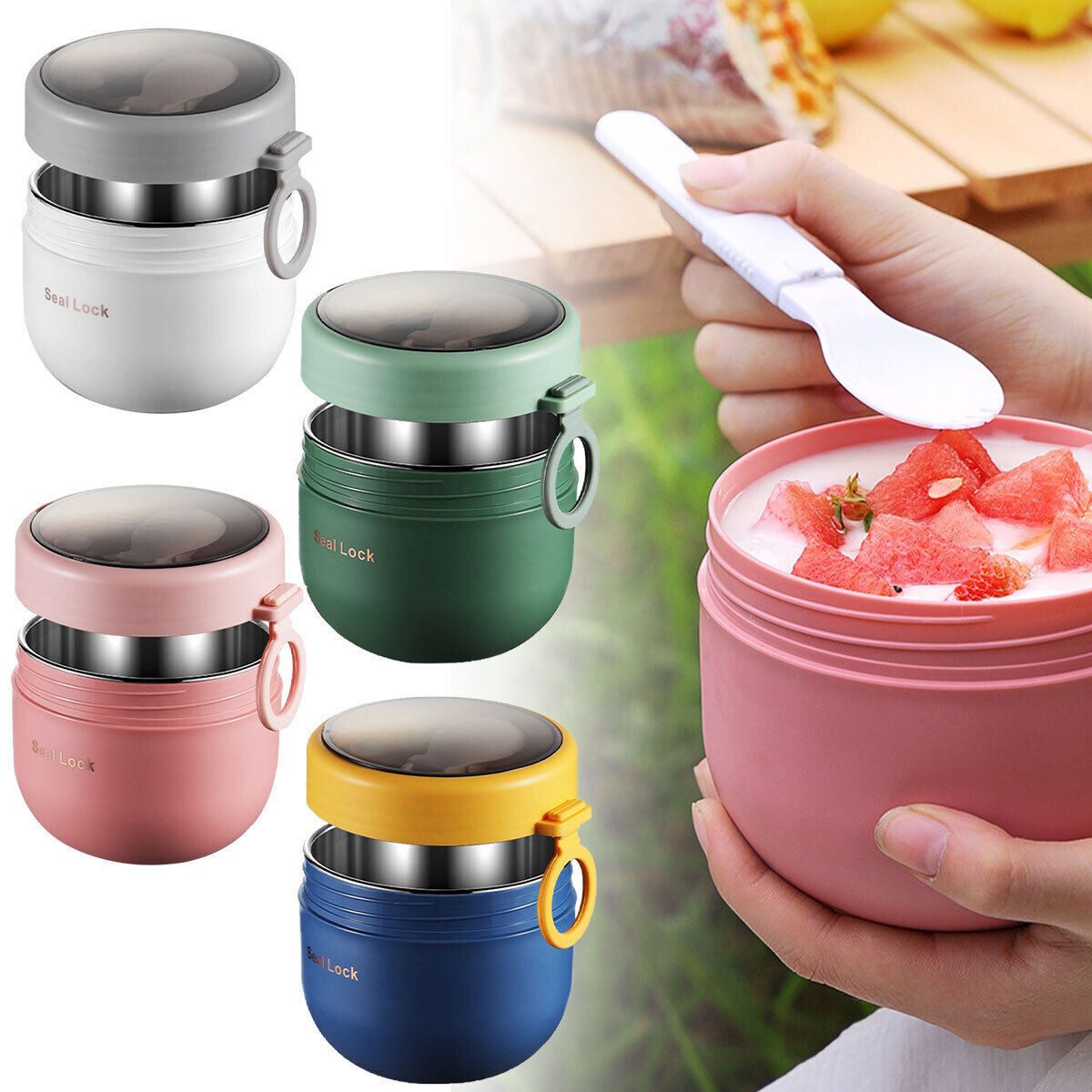 Fiambrera de acero inoxidable  - Food Storage Thermos reseña y precio