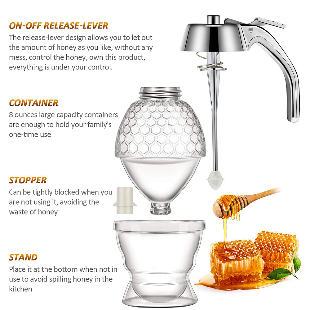 Dispensador de miel sin goteo  - Condiment Squeeze Bottle reseña y precio