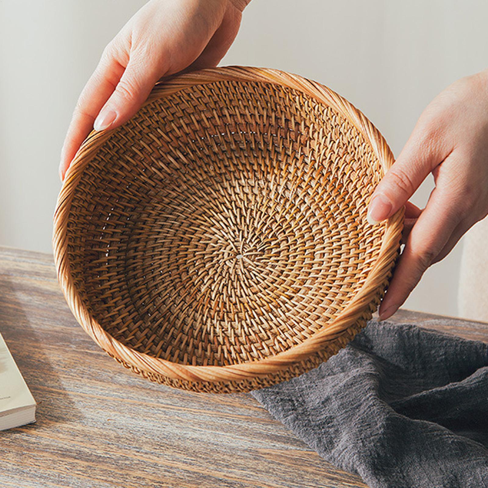 Cesta de Frutas Tejida, Cesta  - Bread Box Bamboo reseña y precio