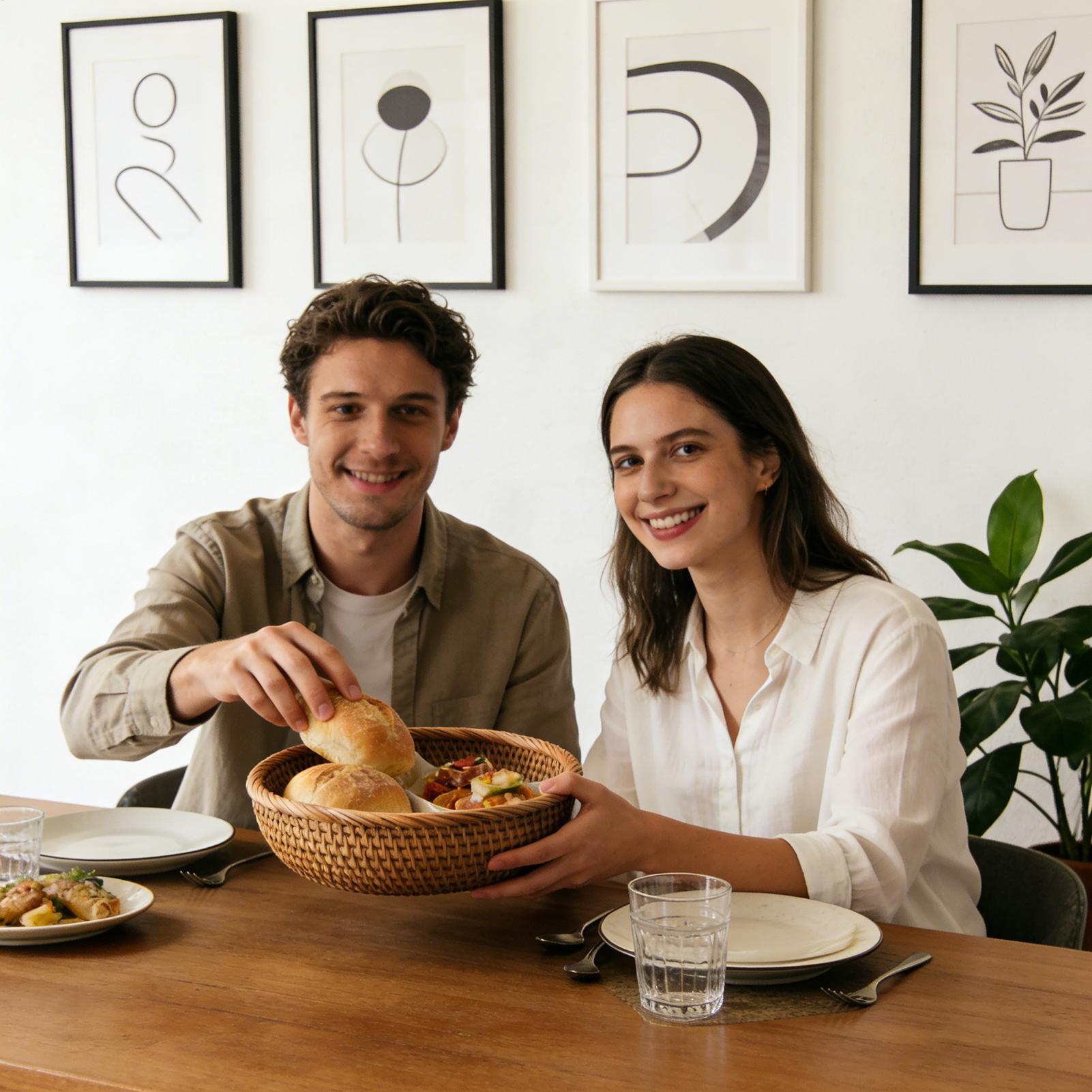 Cesta de Frutas Tejida, Cesta  - Bread Box Bamboo reseña y precio