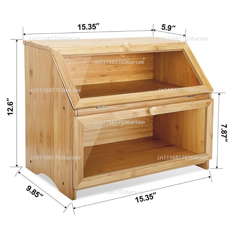 Caja de pan de bambú de fácil  - Bread Box Bamboo reseña y precio