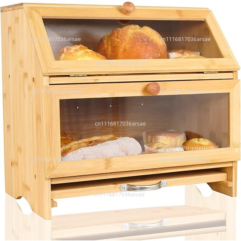 Caja de pan de bambú de fácil  - Bread Box Bamboo reseña y precio