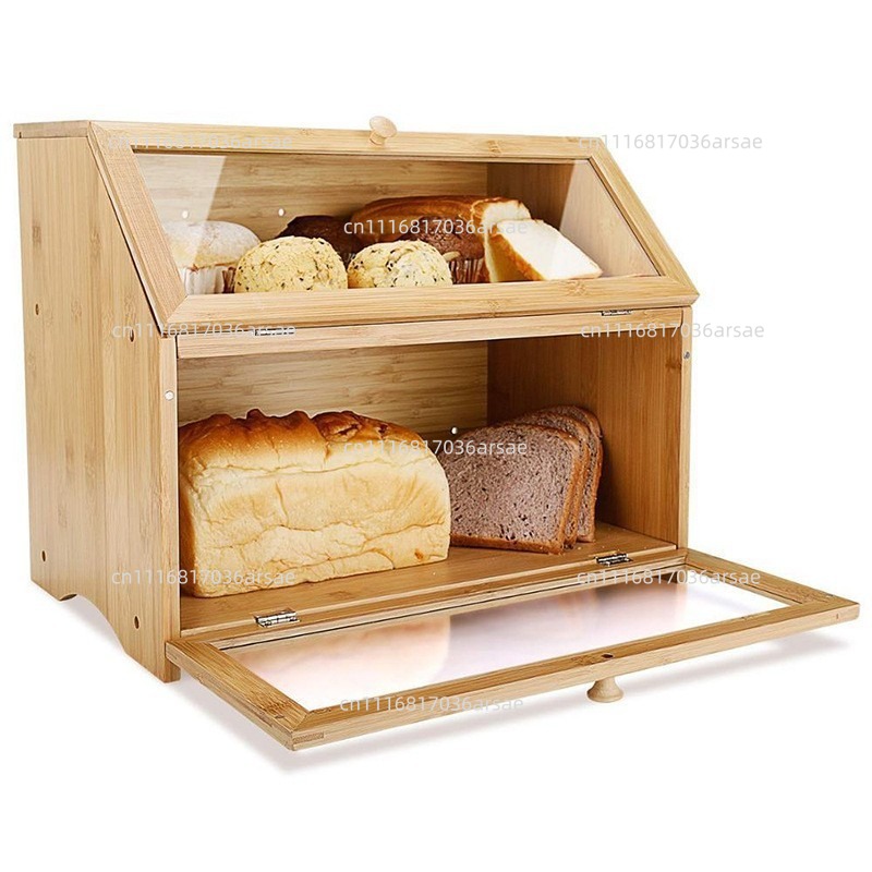 Caja de pan de bambú de fácil  - Bread Box Bamboo reseña y precio