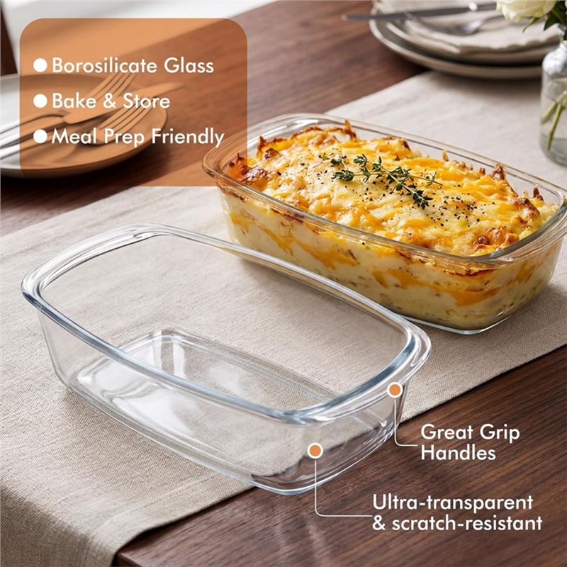 Paquete de 2 moldes grandes pa - Food Storage Glass Containers Large reseña y precio